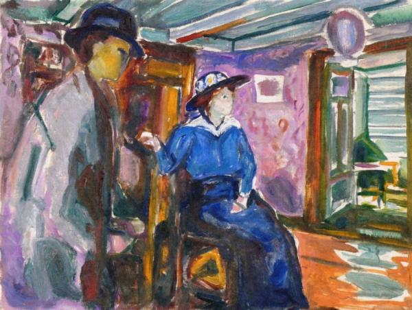 Man And Woman by Edvard Munch