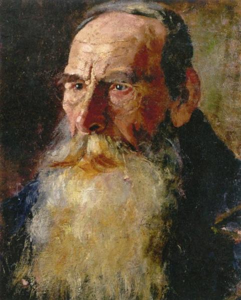 Man's Head With Beard by Edvard Munch