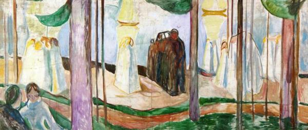 Meeting On The Beach by Edvard Munch