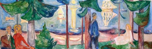 Men And Women On The Beach (the Freia Frieze Ii) by Edvard Munch