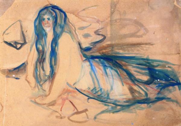 Mermaid On The Beach by Edvard Munch