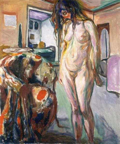 Model By The Wicker Chair by Edvard Munch