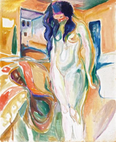 Model By The Wicker Chair by Edvard Munch