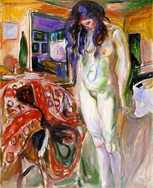 Model By The Wicker Chair by Edvard Munch Oil Painting Reproductions
