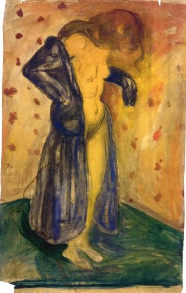 Model In Dressing Gown by Edvard Munch