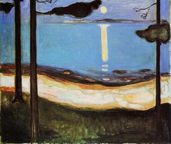 Moonlight by Edvard Munch Oil Painting Reproductions
