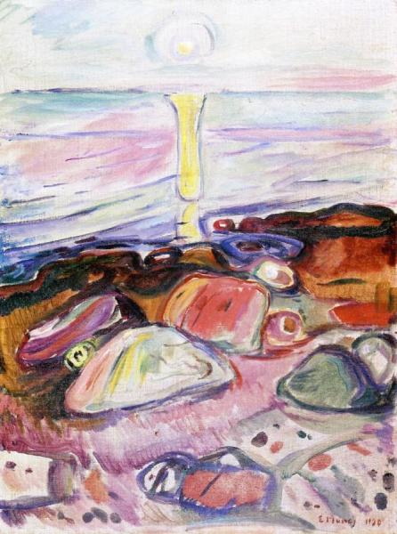 Moonlight On The Fjord by Edvard Munch