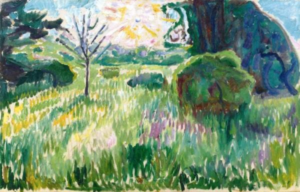 Morning In The Garden by Edvard Munch