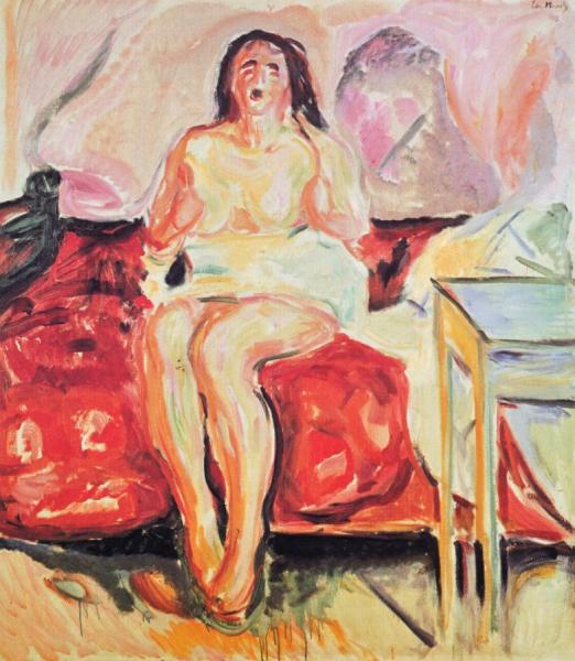 Morning Yawn by Edvard Munch