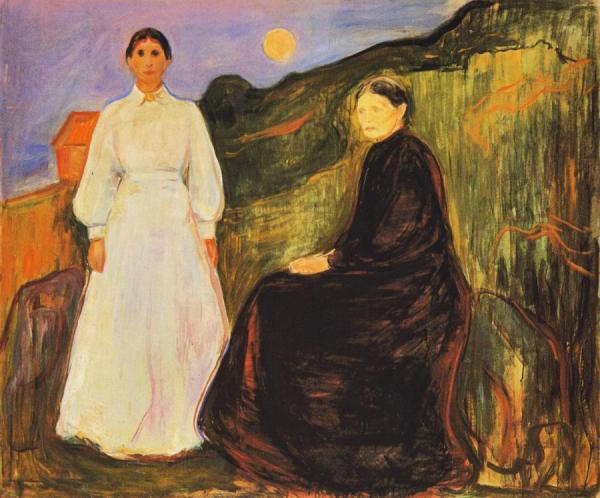 Mother And Daughter by Edvard Munch
