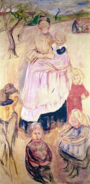Mother With Children, Thüuingen by Edvard Munch