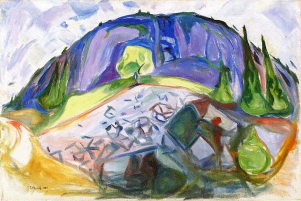 Mountains by Edvard Munch