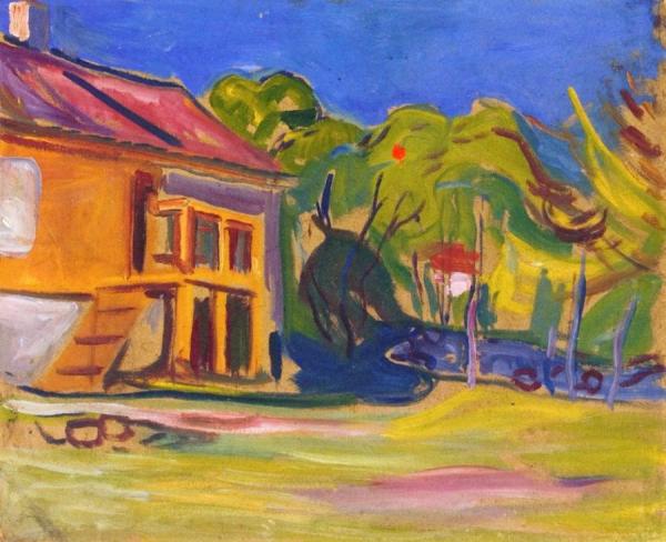 Munch's House In Asgardstrand by Edvard Munch