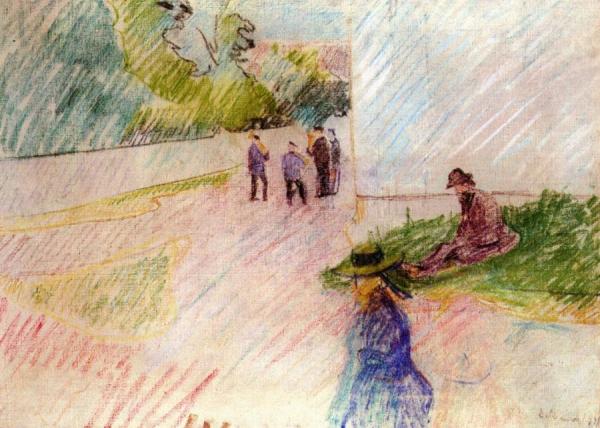 Musicians In Nice by Edvard Munch
