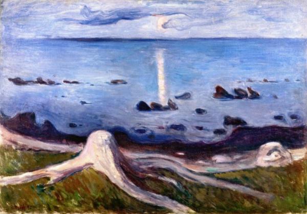 Mystery Of The Shore by Edvard Munch Oil Painting Reproductions