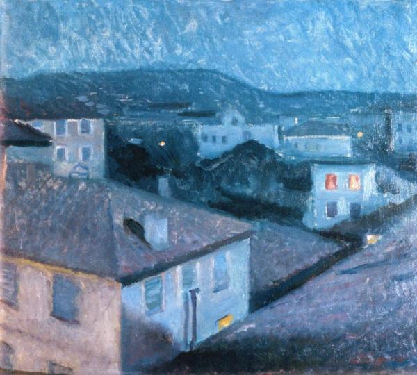 Night In Nice by Edvard Munch Oil Painting Reproductions