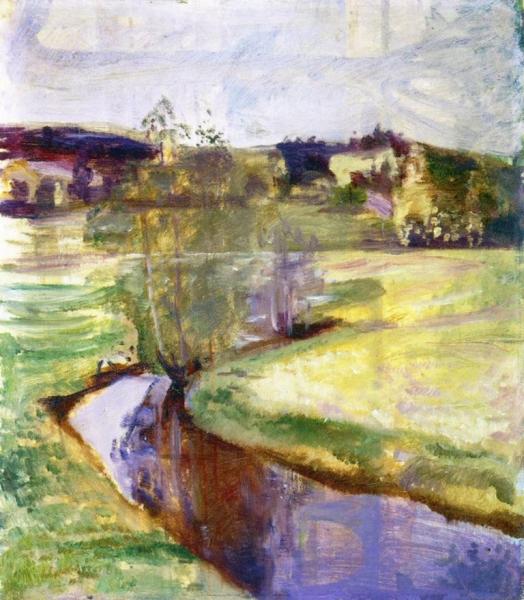 Norwegian Spring Landscape by Edvard Munch