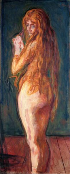Edvard Munch Nude With Long Red Hair