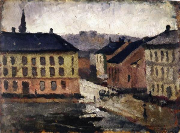 Olaf Rye's Square Towards South East by Edvard Munch Oil Painting Reproductions
