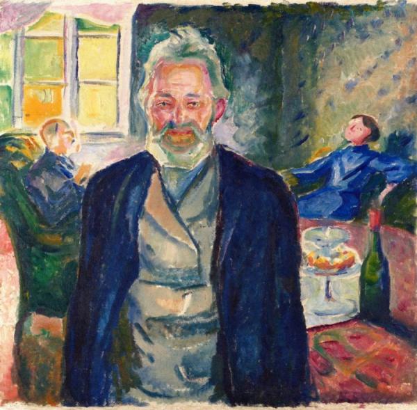 Old Man In An Interior by Edvard Munch