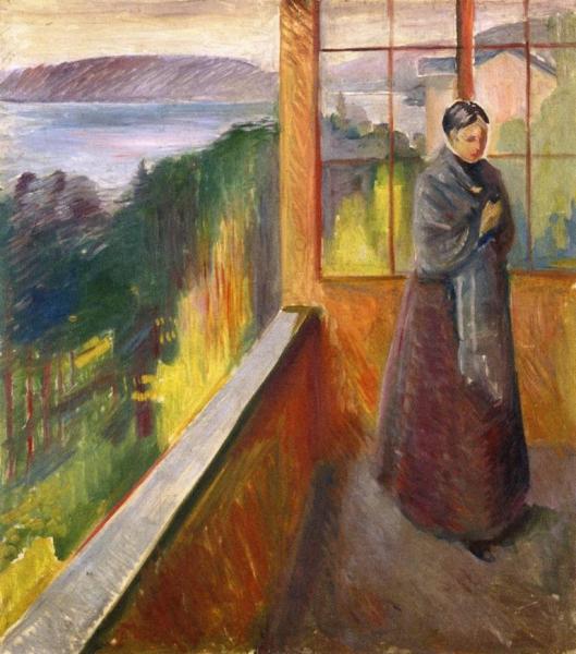 On The Veranda by Edvard Munch