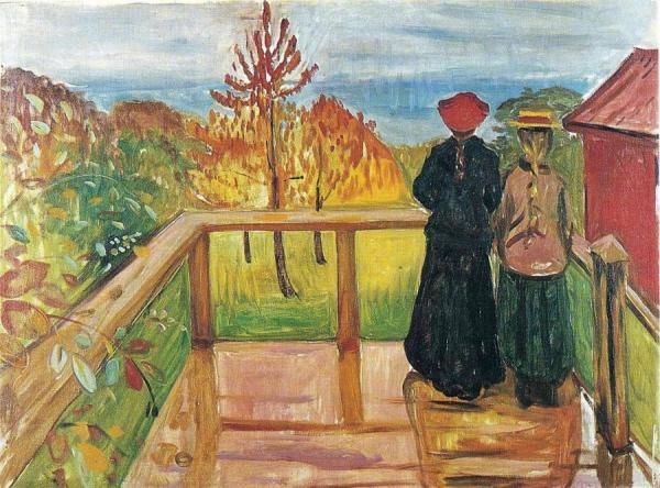 On The Veranda by Edvard Munch