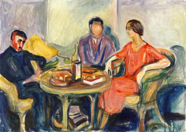 Oslo Bohemians by Edvard Munch