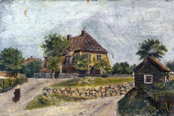 Ovre Foss Mansion by Edvard Munch