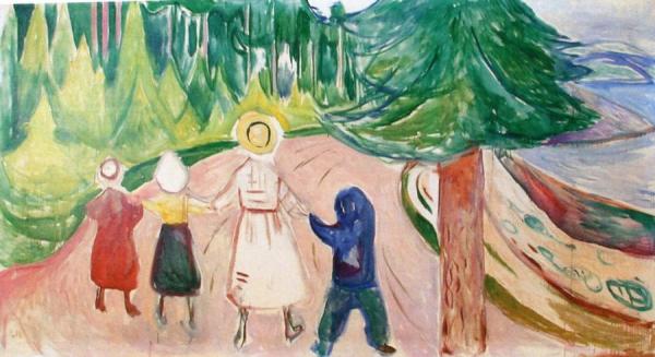 The Fairytale Forest (the Freia Frieze X) by Edvard Munch