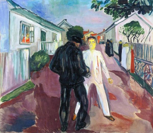 The Fight by Edvard Munch