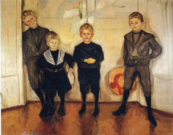 The Four Sons Of Dr. Linde by Edvard Munch