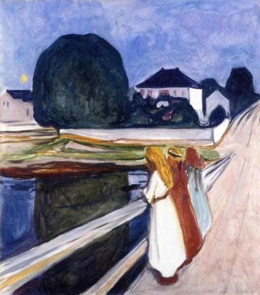 The Girls On The Bridge by Edvard Munch