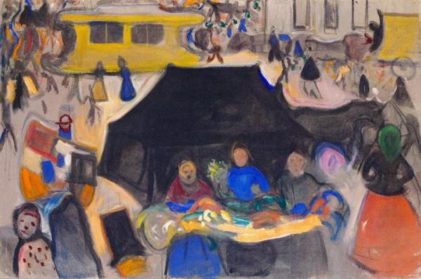 The Hearse On Potsdamer Platz by Edvard Munch Oil Painting Reproductions