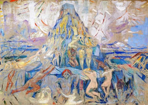 The Human Mountain: Towards The Light by Edvard Munch