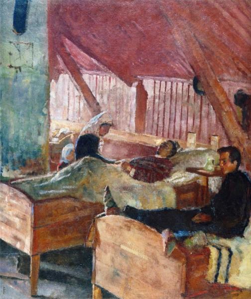 The Infirmary At Helgelandsmoen by Edvard Munch