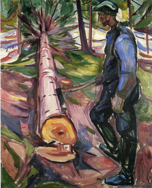 The Lumberjack by Edvard Munch