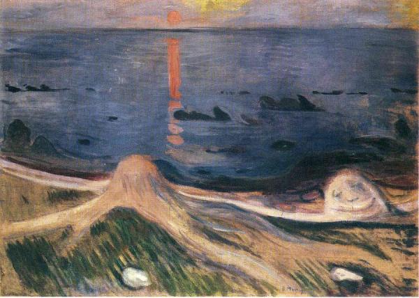 The Mystery Of A Summer Night by Edvard Munch
