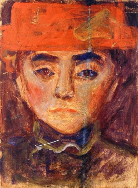 Woman With Red Hat by Edvard Munch