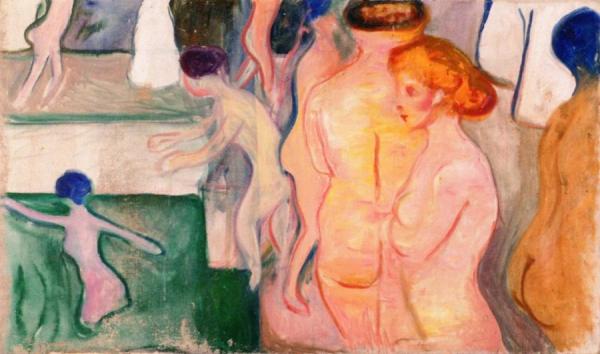 Women In A Swimming Pool by Edvard Munch