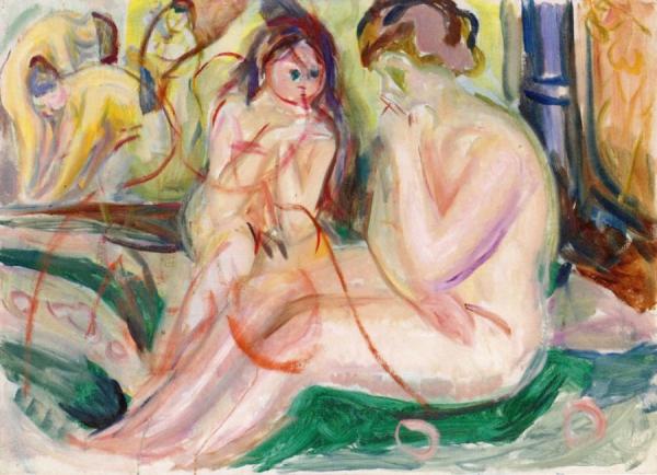 Women In The Bath by Edvard Munch