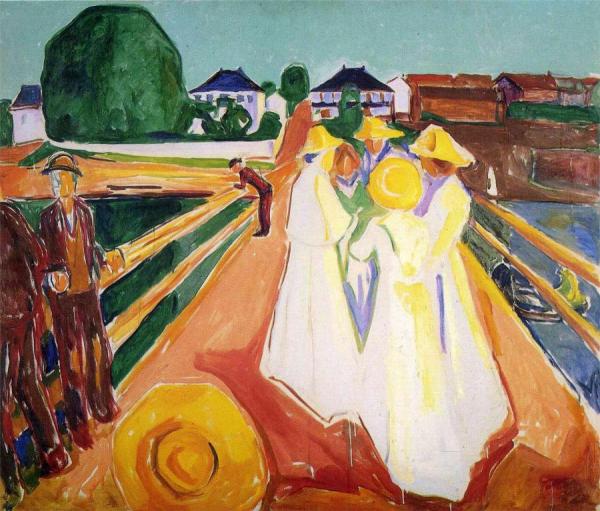 Women On The Bridge by Edvard Munch Oil Painting Reproductions