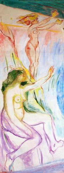 Women Turned Towards The Sun by Edvard Munch