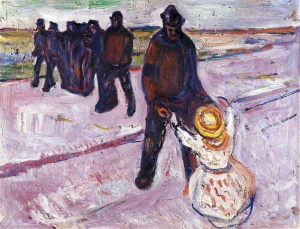Worker And Child by Edvard Munch