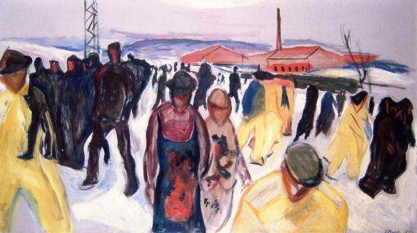 Workers Returning Home by Edvard Munch