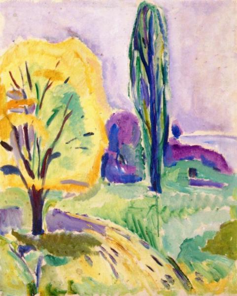 Edvard Munch Yellow And Green Tree