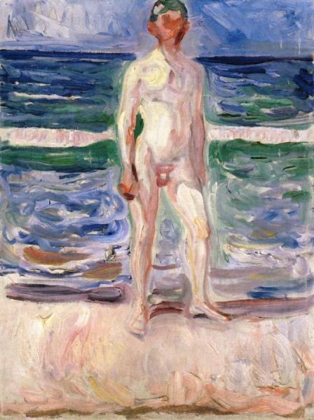 Young Man On The Beach by Edvard Munch
