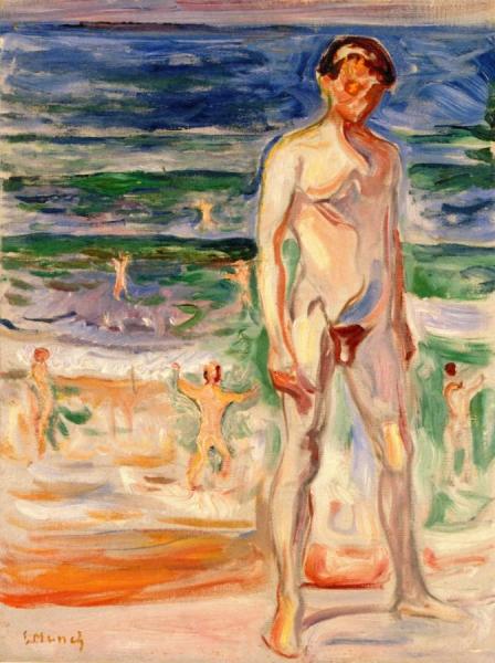 Young Man On The Beach by Edvard Munch