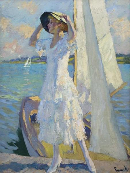 After The Crossing by Edward Alfred Cucuel Oil Painting Reproductions