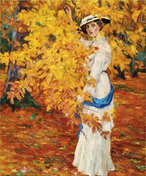 Golden Autumn by Edward Alfred Cucuel Oil Painting Reproductions