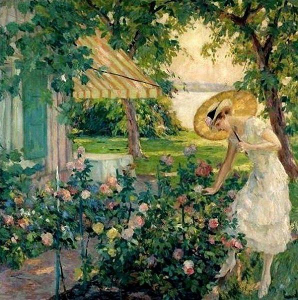 Edward Alfred Cucuel In The Rose Garden